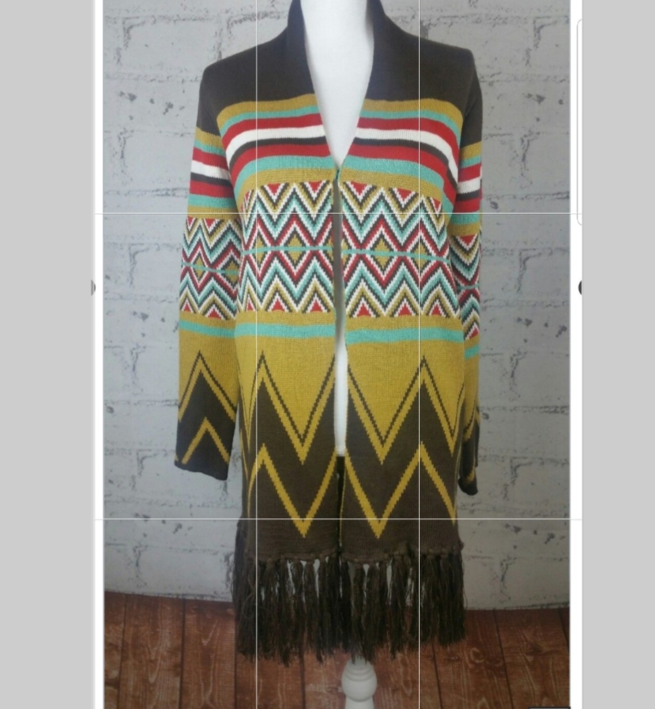 HOT & DELICIOUS Hippie Hobo Tribal Print Sweater
